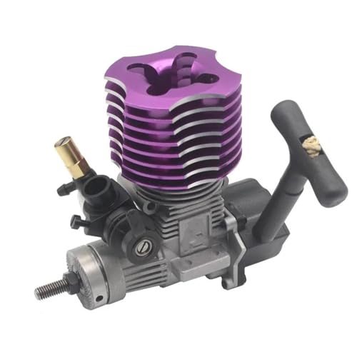 RC Automobiles Parts For Hsp For Himoto VX 18CXP Vertex 18 02060 1/10 1/8 Engine For Nitro Power 2.74cc With Pull Starter Plug RC Model Car(PURPLE) - color: PURPLE
