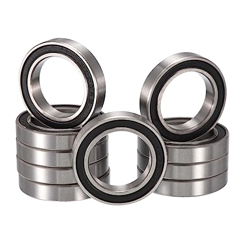 6803-2RS Deep Groove Ball Bearings, ID 17mm x OD 26mm x Width 5mm Double Rubber Sealed Ball Bearing Pre-Lubricated Chrome Steel Z2 Lever 10pcs - size: 6803-2RS 17x26x5mm