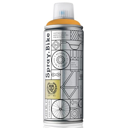 Spray.Bike Spray Paint - Carlton (Bright Orange) | Designed Mainly for Bicycles | Multi-Use Acrylic Spray Paint for Metal, Plastic | High Coverage Bike Paint, 400ml - color: Carlton