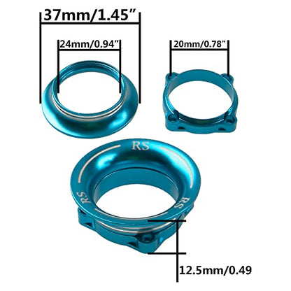 ShareGoo Metal Cooling Fan Cover Air Inlet Channel for 25mm x 25mm ESC Cooling Fan Heatsink Fit 1/8 1/10 1/12 1/16 RC Car ESC,Mounting Hole Distance 20mm (Blue) - color: Blue