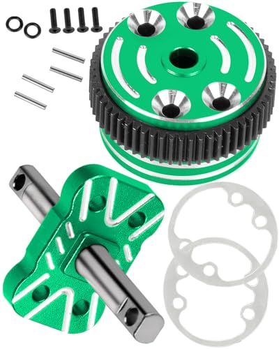 RC Differential Locker Spool Diff Case Mounts & Differential Case Upgrades Part for 1/10 Slash 2WD VXL/Stampede 2WD VXL XL-5/Rustler 2WD VXL XL-5/Bandit 2WD VXL,Green - color: Green - (Upgrades Part)