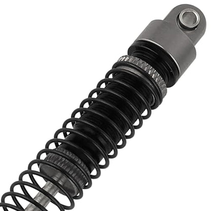 4PCS 65mm Aluminum Shocks Absorbers Oil Threaded Damper for 1/18 RC Crawler TRX4M TRX-4M Bronco Defender K10 Upgrade Parts (gray) - color: 65mm-gray