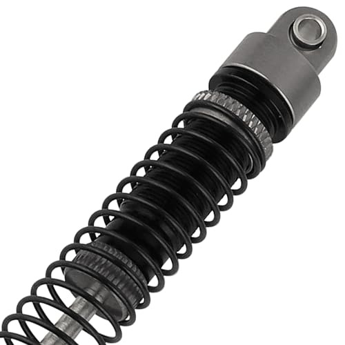 53mm 59mm 66mm 78mm Aluminum Long Threaded Shocks Absorbers Oil Damper for 1/18 RC Crawler TRX4M TRX-4M KUpgrade Parts (66mm-gray) - color: 66mm-gray