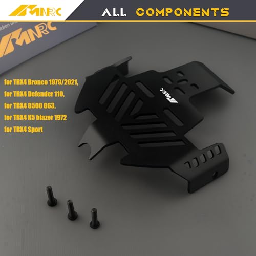 Thickened Heavy Duty Chassis Skid Plate Armor Portector Defend Compatible with TRX4 Series RC Crawler Upgrades Part