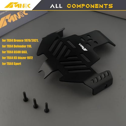 Thickened Heavy Duty Chassis Skid Plate Armor Portector Defend Compatible with TRX4 Series RC Crawler Upgrades Part