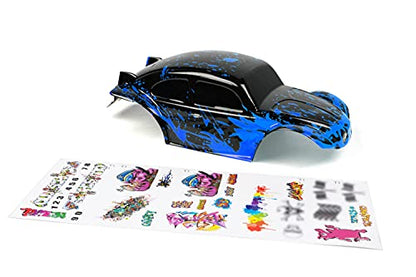 SummitLink Custom Body Compatible for 1/10 1/8 Scale RC Car or Truck (Truck not Included) (Muddy Blue Over Black) - style: Muddy Blue Over Black