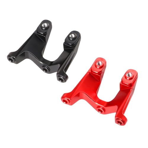 Aluminum Carbon Fiber Rear Wing Tail Spoiler for Losi 1/24 Micro-B 2WD Buggy RC Tail Wing Parts (Black Tail Wing Bracket) - color: Black Tail Wing Bracket
