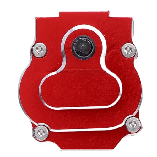 RC Complete Transmission, CNC Aluminum Alloy 24:1 Complete Transmission Smooth Operation for 1/18 RC Crawler Car Upgrade Part (Red) - color: Red