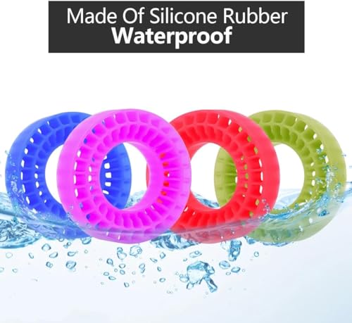 1.0 tire inserts, silicone inserts 1.0 Silicone Rubber Tire Inserts for RC TRX4M SCX24 Fcx24 Ax24 1/18 1/24 RC Crawler Wheels Tire Foam Fill Kit for OD 58-63mm (Red) - color: Red