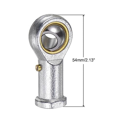 uxcell PHSB6 3/8 Inch Female Rod End Bearing Set - 2pcs of 3/8-24 Left and Right Hand Thread Rod Ends with Jam Nut - size: 3/8