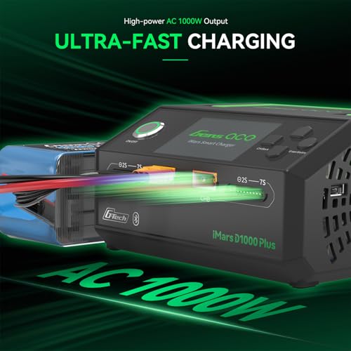 Gens ace iMars D1000 Plus Smart Charger | Bluetooth App Control | Dual Channel | G-Tech