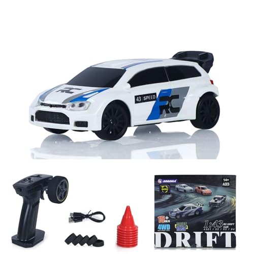 TOUCAN RC HOBBY 2.4GHz Mini RC Drift Car 1/43 Racing Vehicles High Speed 4WD Ready to Go Mini Car Radio Battery Lights Model Gyroscope for Ages 14+ - color: 4307gyro