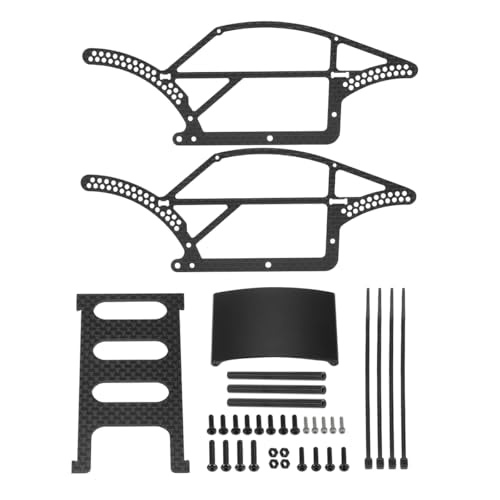 TRX4M Carbon Fiber Chassis Kit RC Frame Girder Body Shell Kit 1/18 RC Crawler Car Upgrade Accessories