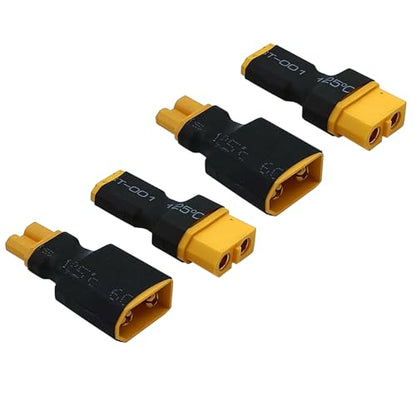 2 Pairs XT30 to XT60 Plug RC Male Female Connector Adapter for RC FPV Drone Car Lipo NiMH Battery Charger ESC