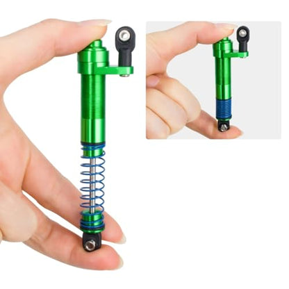 1/10 RC Aluminum Alloy Shocks Absorber – Adjustable 80-100mm Oil Damper for Crawler Car Axial SCX10 II 90046 Capra / TRX4 / Tamiya LCG / VS4-10 / D90 / Cheater Rigs (red) - color: red