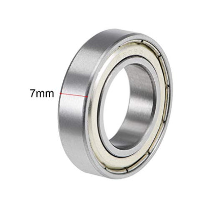 uxcell 6903ZZ Deep Groove Ball Bearings Z2 17mm x 30mm x 7mm Double Shielded Carbon Steel 2pcs - size: 17mmx30mmx7mm
