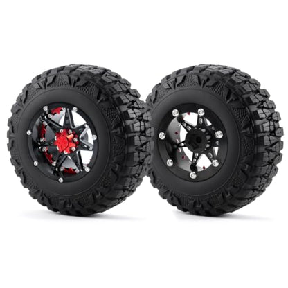 4pcs 2.2'' Crawler Tire for 1/10 AXIAL SCX10 D90 CC01 90018 TRX-6 Redcat | 120mm OD 40mm Width Tires with Foam,RC Crawler Upgrade Parts
