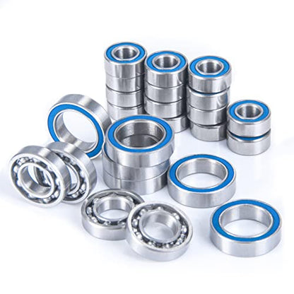 24Pcs Wheel Hubs Axle Bearing Kit for Element RC Enduro Sendero | 1/10 RC Car Model Parts Rubber Sealed Ball Bearings