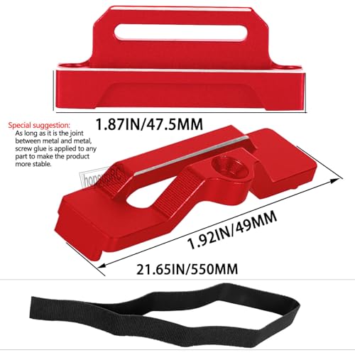 RC Tall Battery Holder Mount Hold Down Upgrades Part for 1/10 Slash 2WD/Slash 2WD VXL/F0rd F-15O Raptor 2WD,Aluminium Battery Mount Plate Tray Battery Holder Mount,#5827 Red - color: Red(for 1/10)