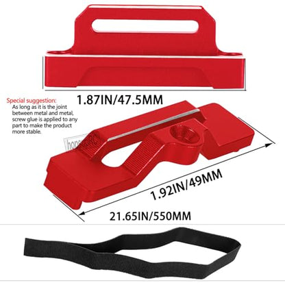 RC Tall Battery Holder Mount Hold Down Upgrades Part for 1/10 Slash 2WD/Slash 2WD VXL/F0rd F-15O Raptor 2WD,Aluminium Battery Mount Plate Tray Battery Holder Mount,#5827 Red - color: Red(for 1/10)