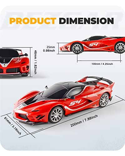 BEZGAR 1:24 Ferrari Remote Control Car Licensed FXX-K EVO | Official Ferrari Replica, 2.4G Stable Signal, Ideal Toy for Boys 6-8, 8-12 &Adults, Electric Racing, Hobby Collectible Model - color: Ferrari-1:24 Ferrari Fxx K Evo