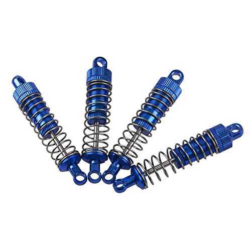 Aluminum Alloy Shock Absorber Suspension Damper Shocks Compatible with WPL C14 C24 C34 C44 MN Model D90 D91 MN99 1/16 RC Car (Blue) - color: Blue