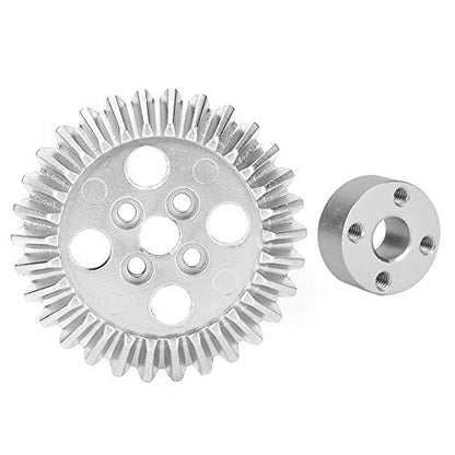 Bevel Gear Set, Mechanical Gears 2 Sets Bevel Gear Zinc Alloy + Aluminum Bearing 22mm Industrial Robot Parts for FRC