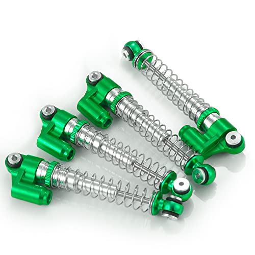 RCLIONS 43mm RC Shocks Adjustable Absorber Damper for All 1/24th Axial SCX24 AXI90081 Deadbolt AXI00005/AXI00006 RC Crawler Car Upgrades (Green) - color: Green