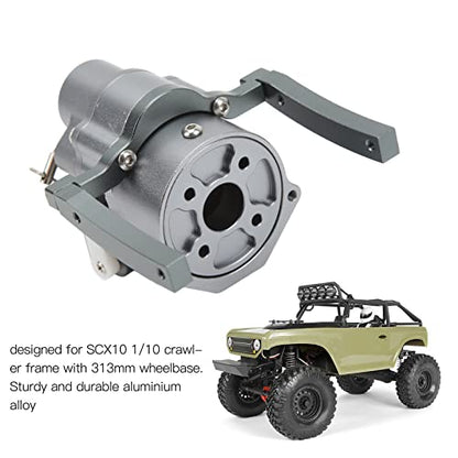 VBESTLIFE RC Front Gearbox, Aluminum Alloy Transmission Case for Axial SCX10 1/10 Crawler Upgrade Parts 313mm Wheelbase CNC Machined - color: Titanium