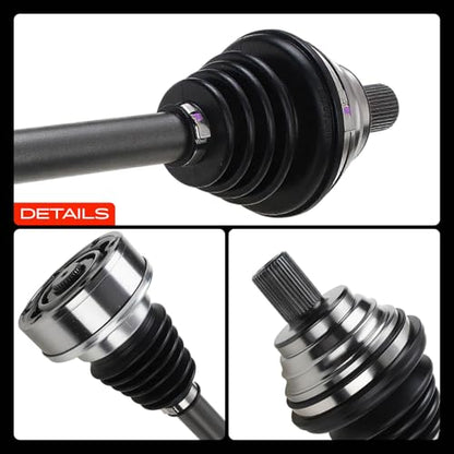A-Premium Front Left Driver Side CV Axle Shaft Assembly | Compatible with Volkswagen Jetta 2005-2006 1.9L, Jetta 2014 2.0L, Jetta 2005-2014 2.5L, Rabbit 2006-2009 2.5L, Manual Trans - style: Front Driver Side