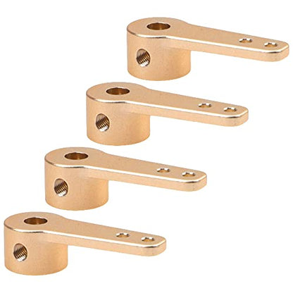 4PCS Aluminum RC Airplane Steering Servo Arm Horn Rocker Arms for RC Quadcopter Fixed Wing Parts (4mm) - size: 4mm