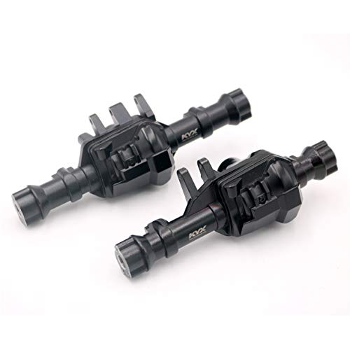 KYX Racing Metal Front & Rear Axle Housing Axle Shell w/Black Cover for 1/10 RC Crawler TRX-4