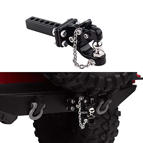INJORA 1/10 Scale RC Accessories Tow Hook Drop Hitch Receiver,for RC Crawler TRX4 Axial SCX10 90046(Without Ball Buckle) - size: without Ball Buckle