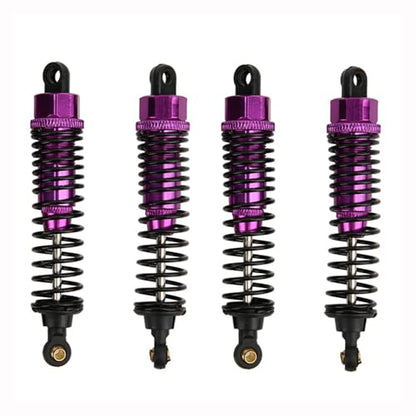 New 4pcs 68mm/98mm /108mm Aluminum Shocks Absorbers Damper for HSP HPI 1/10 Scale RC Car On-Road Monster Truck Off Road Buggy(Purple 98mm) - color: Purple 98mm