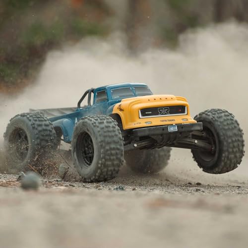 ARRMA RC Truck 1/8 Notorious 4X4 6S BLX BRUSHLESS V6 Stunt Truck RTR (Battery and Charger Not Included), (Blue), ARA8611V6T2 - color: Blue