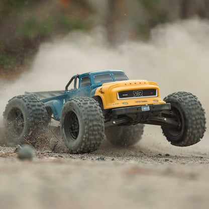 ARRMA RC Truck 1/8 Notorious 4X4 6S BLX BRUSHLESS V6 Stunt Truck RTR (Battery and Charger Not Included), (Blue), ARA8611V6T2 - color: Blue