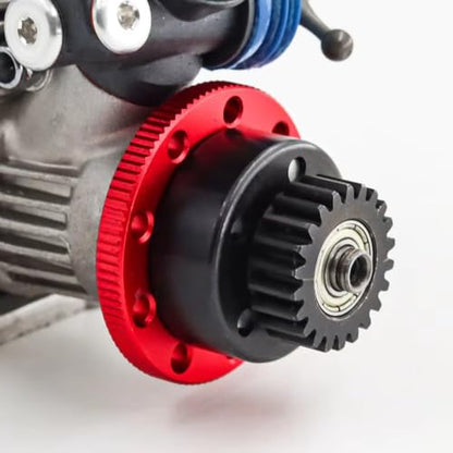 for Traxxas for Nitro for Slash for Rustler T-Maxx 4142 4146 3281 Metal Flywheel Clutch Bell Set RC Car Upgrade Parts Accessories RC Car Repair Kit(Red) - size: Red