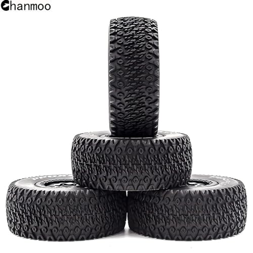 1/10 RC Short Course Truck Wheels and Tires with 12mm Hex 1:10 Scale Off Road Tyres for 1/10 RC Off-Road Car Traxxas TRX4 Slash Arrma Losi Tenacity Vkar 10sc Hpi RC Buggy Car 4PCS (A Tires) - color: A Tires