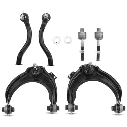A-Premium 6Pcs Front Suspension Kit, Upper Control Arm | Inner Outer Tie Rod End, Fit for Honda Accord 2003-2007, Acura TSX 2004-2008 , Fix Clunking Noise & Vibration