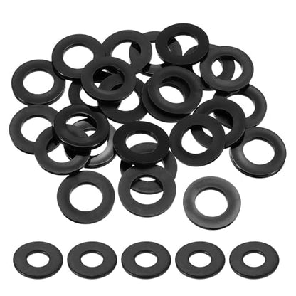 Black M4 Flat Washers 700Pcs Carbon Steel Zinc-Plated Washers for Screws Bolts for Furniture Mechanical Repairs - color: Black-M4-700Pcs