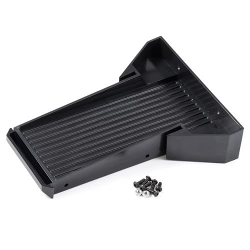 1/10 Carbon LCG Chassis Kit with Molded Bed Sliders Delrin Skid Plate Dual Servo Mount for SCX10 AR44 AR45 Capra F9 TRX4 Axle Gspeed V4 Chassis GS-FS Chassis G-Shot Chassis (Bed) - color: Bed