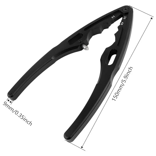Universal RC Multi Shock Shaft Pliers W/Ball End Multi-Function Clamp Tools for All 1/8 1/10 1/12 1/14 1/16 1/18 Scale Cars Trucks (Black)