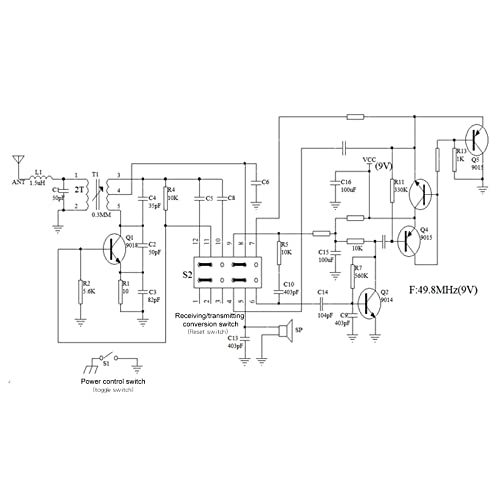 Soldering Practice Kit DIY Walkie-Talkie Interactive Game Plug-in Circuit Kit Electronics Projects Soldering Kit Welding Skills Learn Soldering Kit for Beginners - style: walkie-talkie