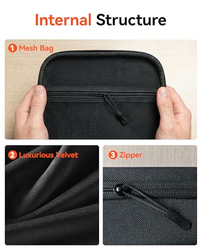 WOLFBOX Hard Carrying Case for MF200 Electric Air Duster [CASE ONLY, Device Not Included], Shockproof Travel Storage Bag for Compressed Air Blower & Accessories, Splash-Proof - size: SB200-MF200