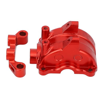 FILFEEL RC Car Cover for -02-02T – 7075 Aluminum Alloy Metal Differential Housing Case with Upper Arm Mount & 8 Screws – /10 Scale Chassis Upgrade (Red) - color: Red