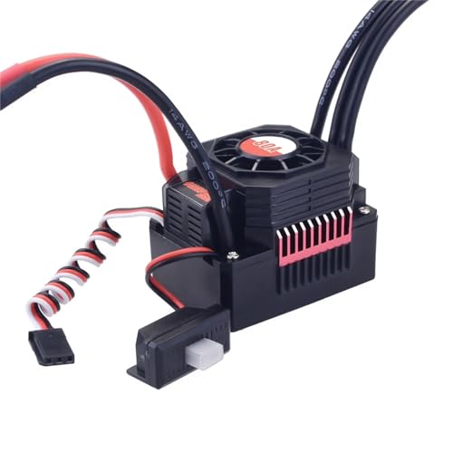 2-3S 80A Waterpoof Brushless ESC Speed Controller BEC 6.1V 3A for T Plug for 1/10 1/8 RC Car - color: 80a T Plug
