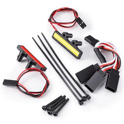 Front and Rear Lights Set for ARRMA 1/16 Gorgon & Quake GROM 4X4 | RC Car Upgrade RC Light Bar Kit