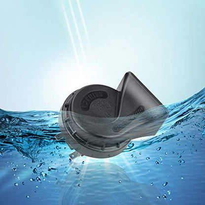 SEINECA Car Horn Loud Waterproof High-Tone 520HZ Universal for Motorcycle Any 12V Vehicle.