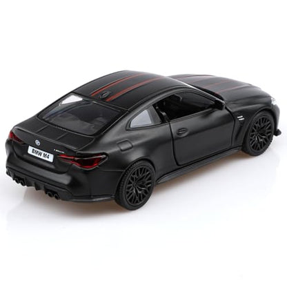 TOKAXI 1/36 Scale BMW M4 Diecast Model Cars,Pull Back Vehicles BMW Toy Cars,Cars Gifts for Boys Girls(Black)
