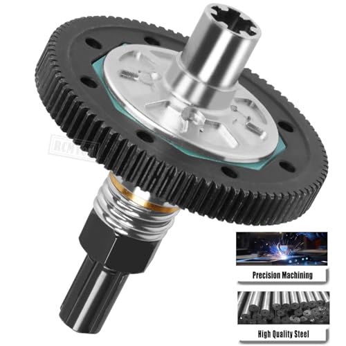 91T Spur Gear Slipper Clutch & 21T 23T 25T Pinions Gear Upgrades Part for 1/10 Granite 4X4 / Granite 4X2 Mega550,Black - color: Black - (91t)